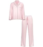 Victoria's Secret Satin Pajama Set, Long Sleeve Button Down Shirt & Pants, Sleepwear for Women (X...