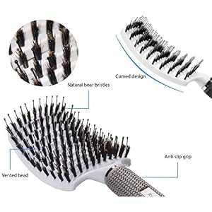 Boar Bristle Hair Brush set