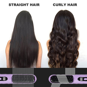 Cordless Hair Straightener Brush Mini Portable Straightening Brush for Travel Hot Comb Straightener