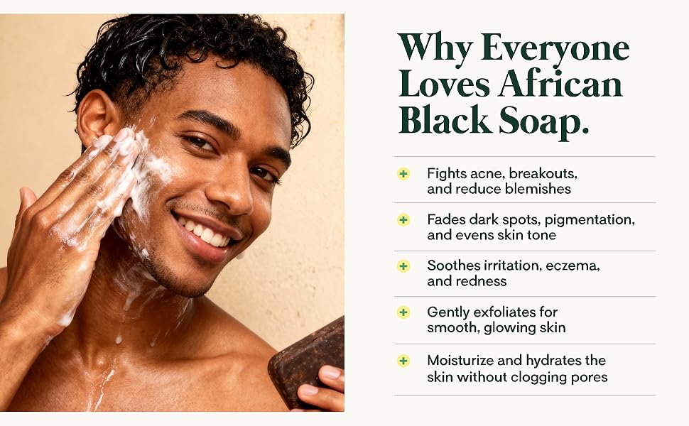 African Black Soap Bars