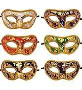 Vtrem Masquerade Mask for Womens Mens Costume Mask Vintage Mardi Gras Mask Fancy Dress Halloween ...