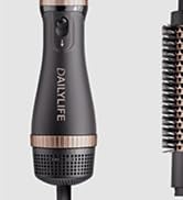 DAILYLIFE Blow Dryer Brush with 5 Attachments, Oval, Round, Paddle Brush, Hair Dryer and Curling ...
