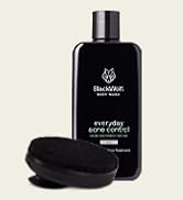 Black Wolf Body Wash & Sonic Scrubber Pro Kit for Men - Vibrating Face & Body Brush with Charcoal...