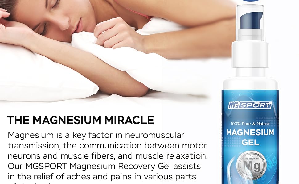 magnesium, gel, leg cramp, sore nuscles, pump, lotion, Magnesium oil, spray, sleep