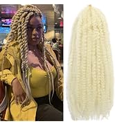 105 Strands Marley Twist Braiding Hair 16 Inch Marley Twist Hair Long 613 Crochet Twist Hair 7 Pa...