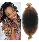 12 Inch Springy Afro Twist Hair Marley Twist Braiding Hair 8 Packs Kinky Twist Hair Short Marley ...