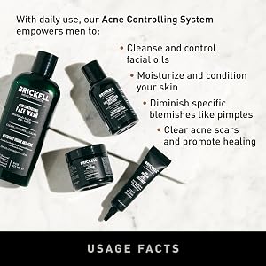 Usage Facts, Cleanse & control facial oils, Moisturize and condition, Diminish blemishes, Heal scars