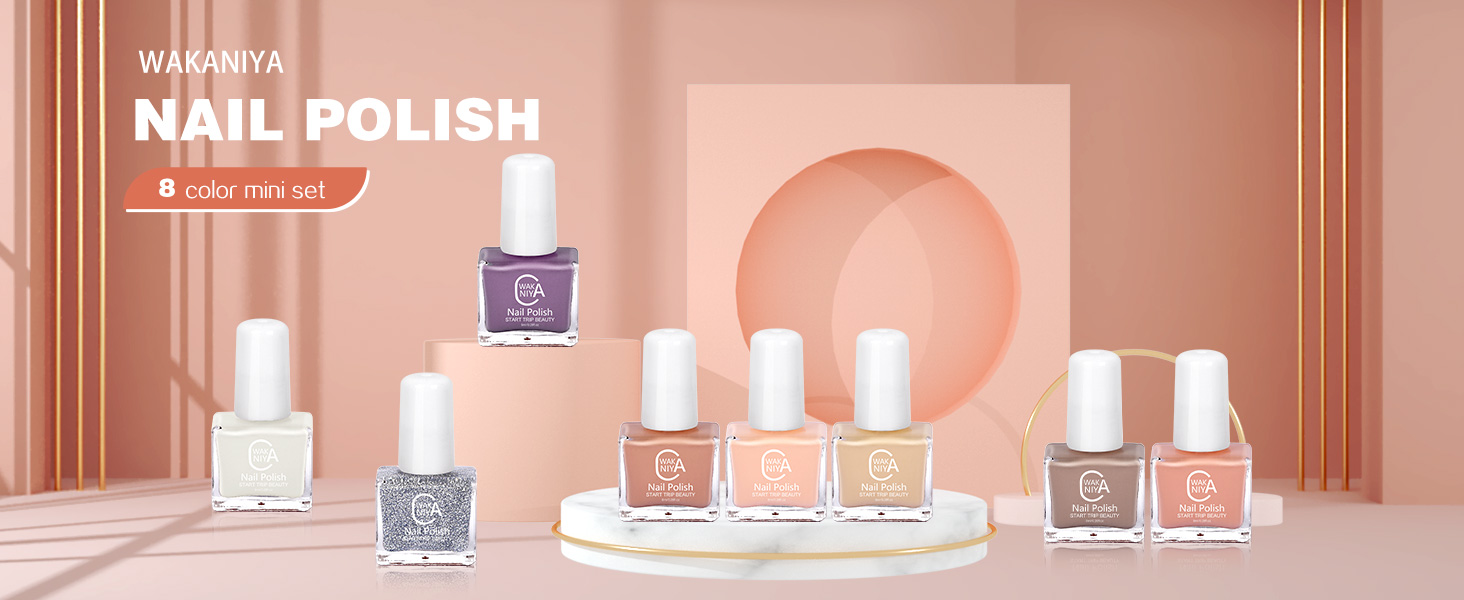 8 colors nail polish