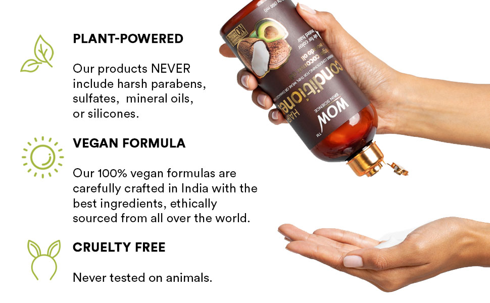 WOW Hair Conditioner Coconut & Avocado Oil Restore Dry Damaged Hair