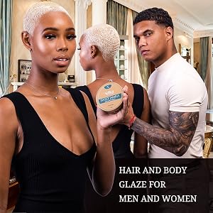Organic hair moisturizer shea butter pomade for black men women 360 wave grease strong hold 