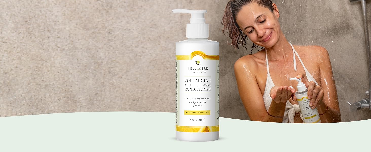 Vegan Collagen and Biotin Conditioner | Tree to Tub 1