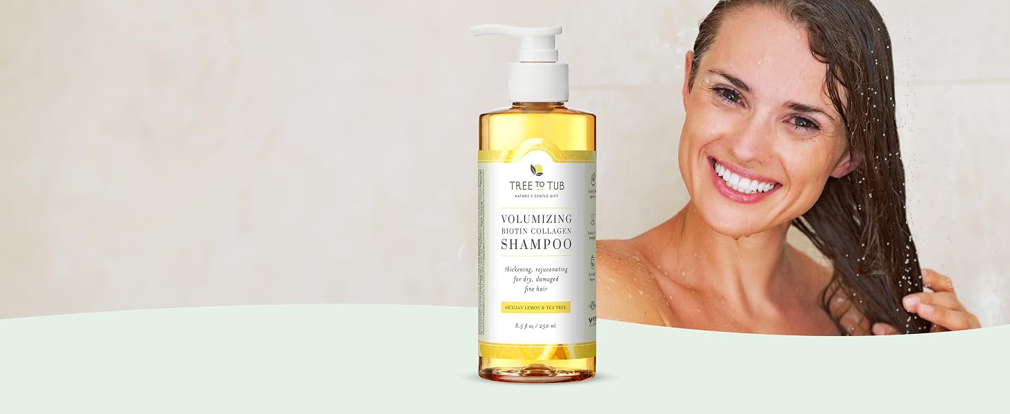 Biotin and Collagen Vegan Shampoo | Tree to Tub 1