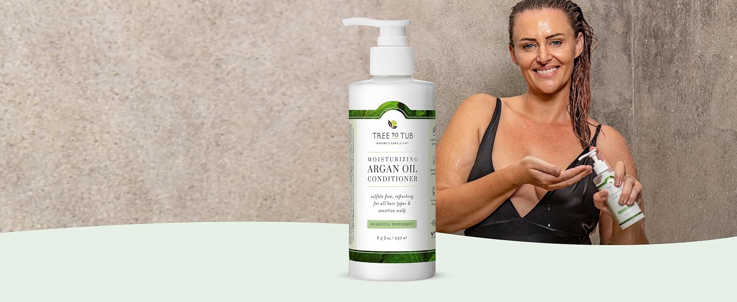 Peppermint Argan Oil Conditioner | Tree to Tub 3
