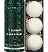 Spiritual Cleansing Bath Bombs Sage Rosemary Spearmint Essential Oils Luxury Smudging Shower Bath...