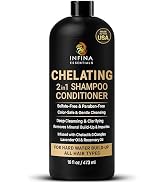 Hard Water Shampoo and Conditioner – 2-in-1 Chelating Cleanser for Buildup Removal, Soft & Shiny ...