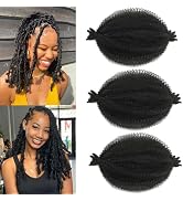 8 Inch Springy Afro Twist Hair Marley Twist Braiding Hair 3 Packs Kinky Twist Hair Short Marley H...