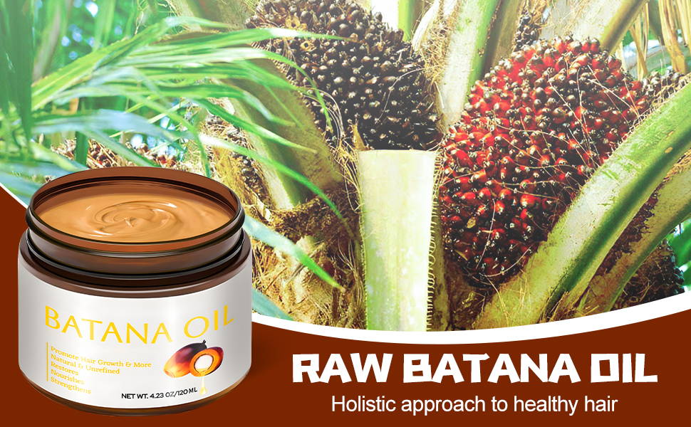 Raw Batana Oil for Hair Growth, 100% Natural Unrefined & Organic Hair Growth Oil