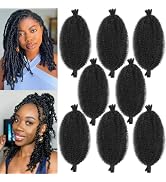 12 Inch Springy Afro Twist Hair Marley Twist Braiding Hair 8 Packs Kinky Twist Hair Short Marley ...