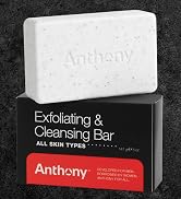Anthony Mens Soap Bar Exfoliating Soap: Grapefruit Scent – Contains Cucumber Extract, Jojoba, She...
