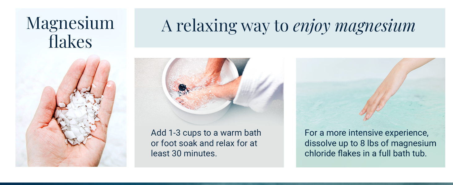 how to use magnesium bath flakes