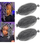 8 Inch Springy Afro Twist Hair Marley Twist Braiding Hair 3 Packs Kinky Twist Hair Short Marley H...