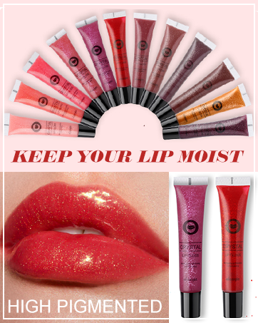 OFANYIA 12 COLORS GLITTER LIP GLOSS SET