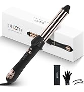 Prizm Nano Titanium Automatic Rotating Curling Iron Worldwide Dual Voltage Curling Wand 1.25 Inch...