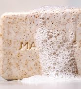 MARLOWE. No. 102 Men's Body Scrub Soap 7 oz (3 Bars) Fresh Original Woodsy Scent, Best Exfoliatin...