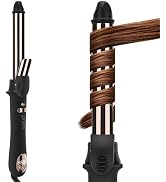 Prizm Rotating Curling Iron, 1inch/25mm Automatic Hair Curler for Long Hair, Self Spinning Barrel...