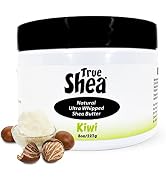 True Shea All Natural Ultra Whipped Shea Butter with Coconut Oil and Sunflower Oil, Kiwi, 8 Ounces