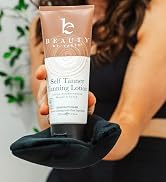 Self tanning lotion and application set