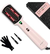Prizm One-Step Hair Dryer Straightening Brush, Hair Straightener Brush with 3 Control Modes, Nega...
