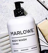 MARLOWE. No. 103 Mens Body Wash 16 oz, Energizing and Refreshing with Moisturizing Natural Willow...