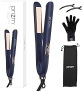 Prizm 1.25 inch (32mm) Flat Iron, Hair Straightener and Curler 2 in 1, Fast Heating Ceramic & Adj...